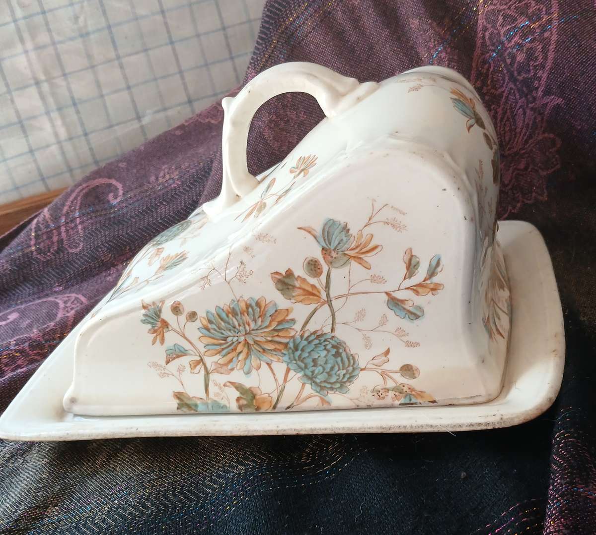 Vintage SF & Co Chrysanthemum Cheesekeeper