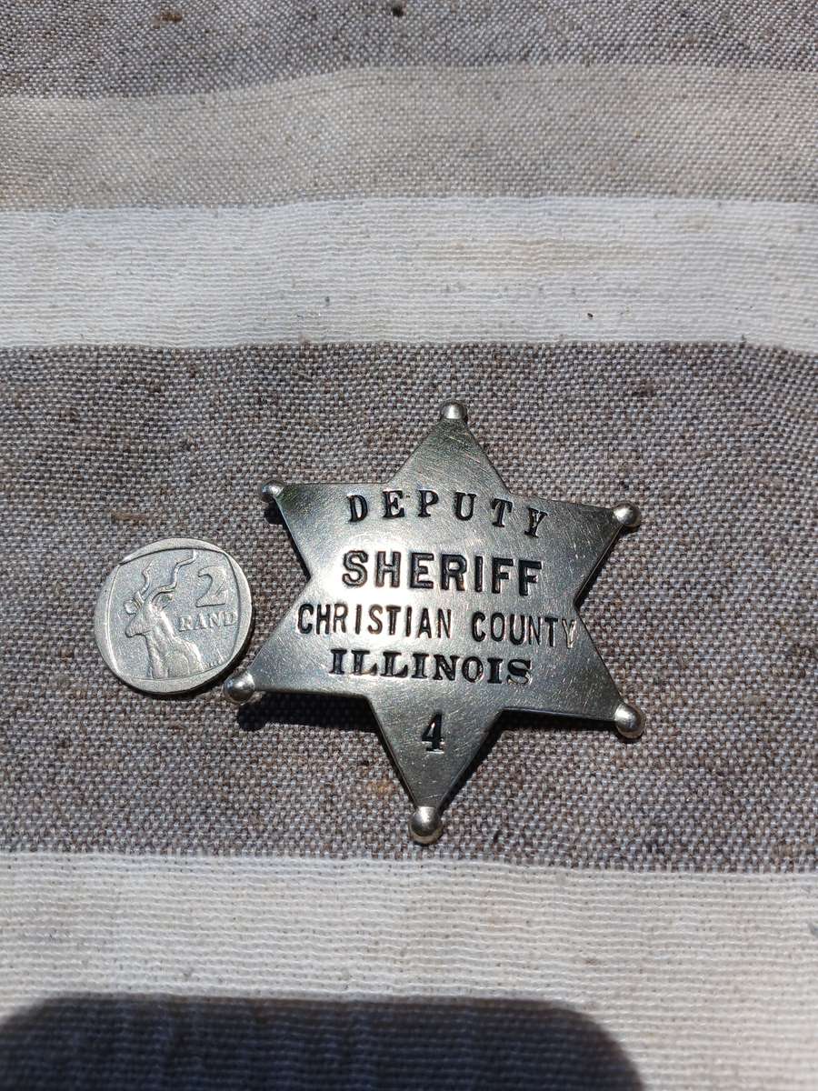 Authentic Pre-1950s Original Sheriff Badge  Rare Vintage Law Enforcement Collectible with Historic