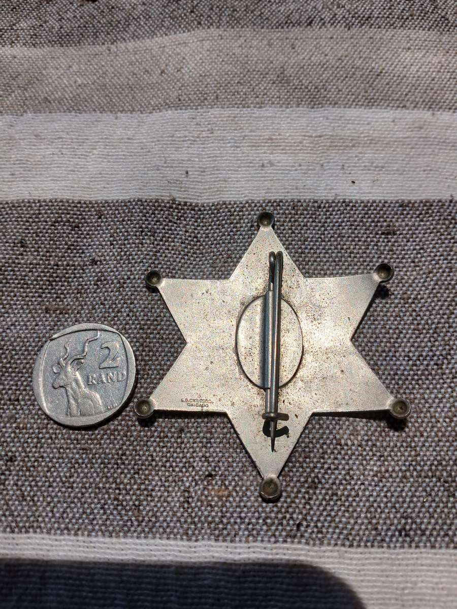 Authentic Pre-1950s Original Sheriff Badge  Rare Vintage Law Enforcement Collectible with Historic