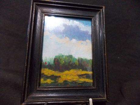 Small Oil Original Painting with Frame