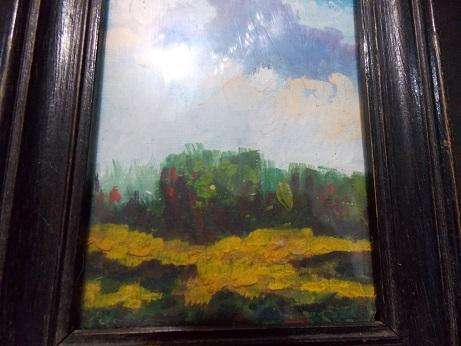 Small Oil Original Painting with Frame