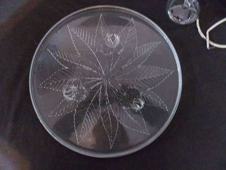 Beautiful Cut Glass Platter