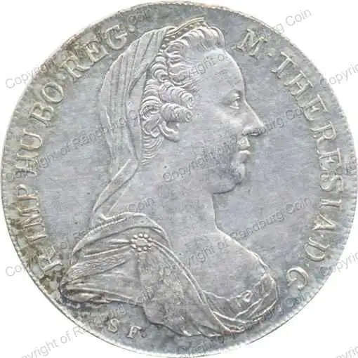 Austria 1780 Silver Maria Theresa Thaler  Restrike
