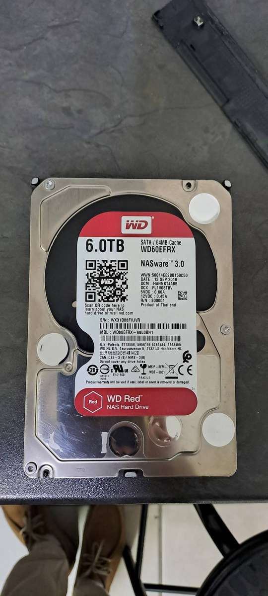 WD Red 6TB NAS Drive 100% Working