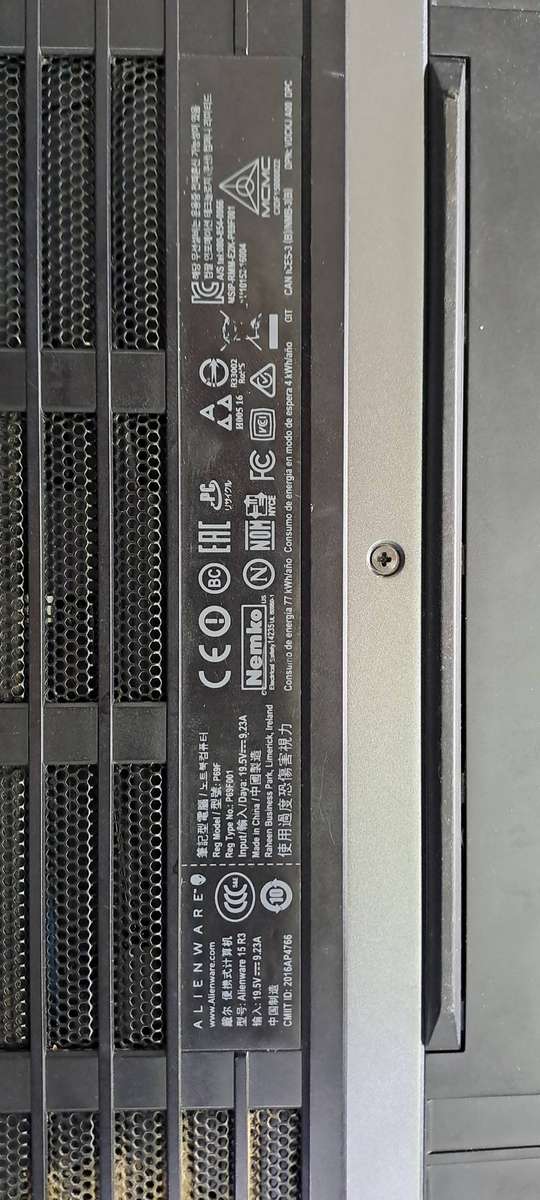 ** Broken ** Alienware laptop