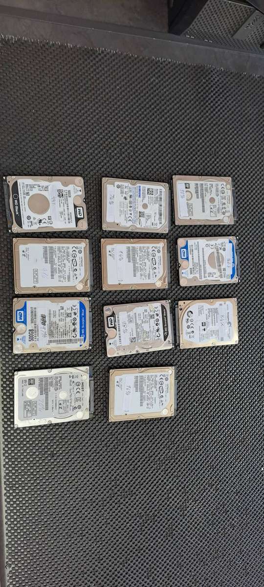 11x 500GB 2.5" Drives