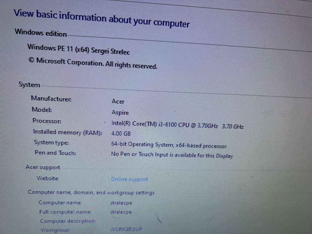 Acer Aspire  Intel Core i3 6100  Budget PC