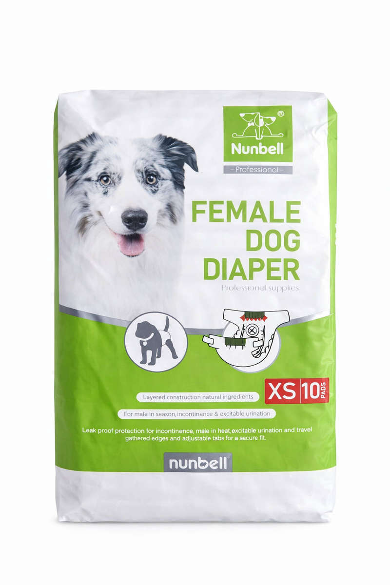 10pc Female Dog Diapers - X-Small
