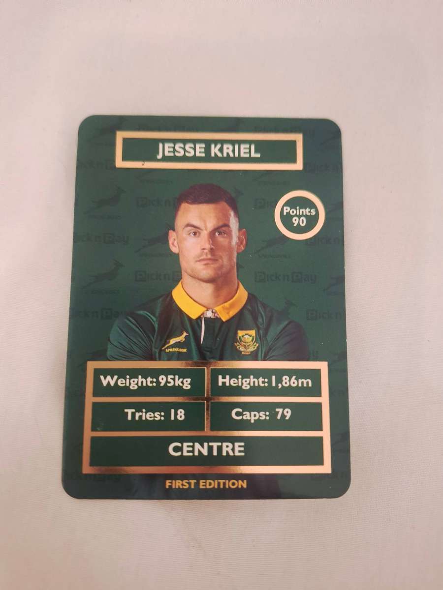 Collectabok springbok 2025 rugby player cards - Kriel