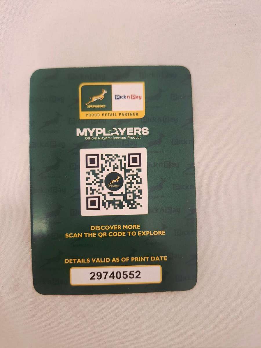 Collectabok springbok 2025 rugby player cards - Kriel