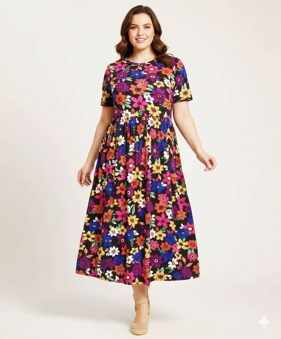 NEW Floral Maxi Dress - 3XL