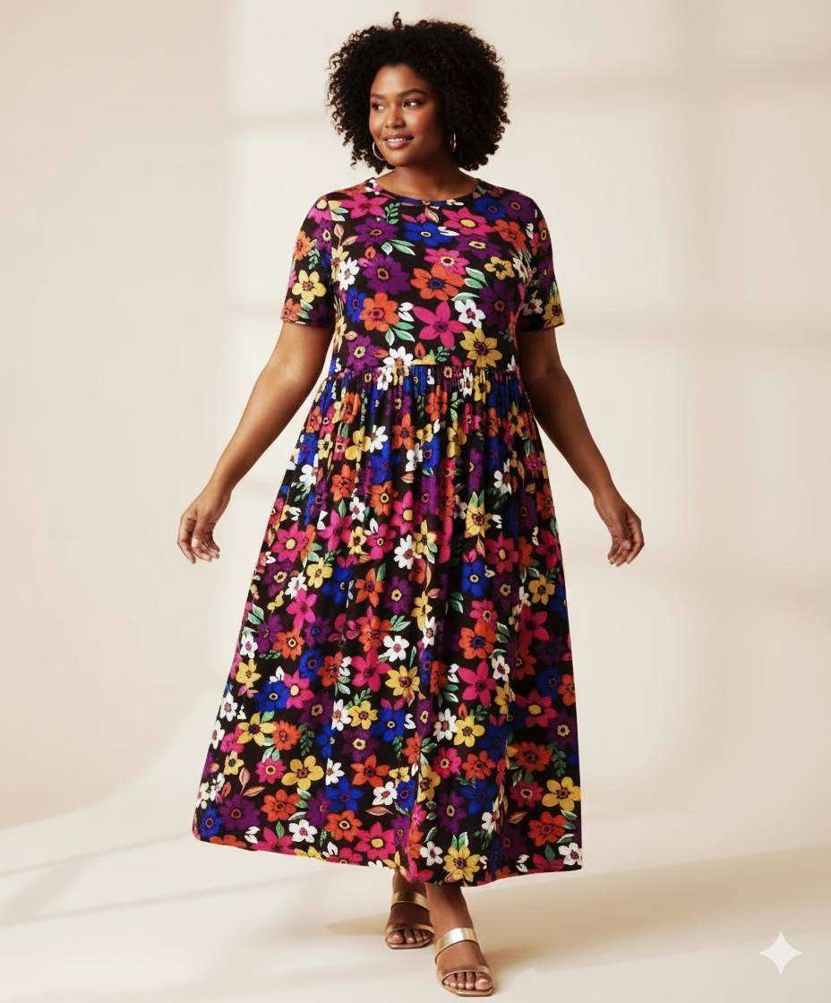 NEW Floral Maxi Dress - 3XL