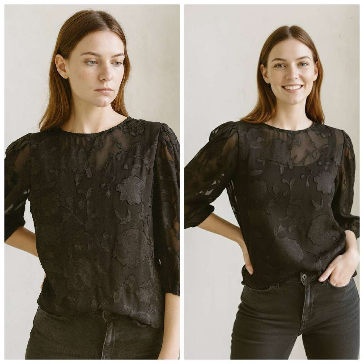 Black lace top - 10/34