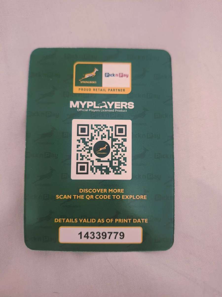 Collectabok springbok 2025 rugby player cards - Willemse