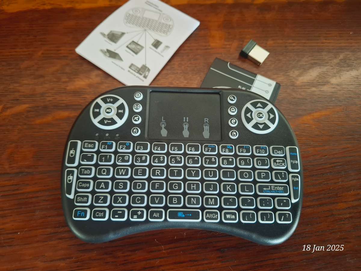 Mini RGB Multi-Media Wireless Keyboard