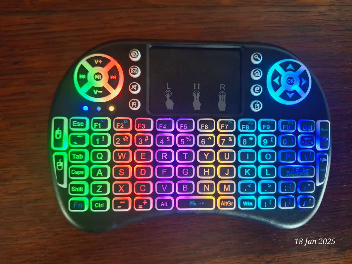 Mini RGB Multi-Media Wireless Keyboard