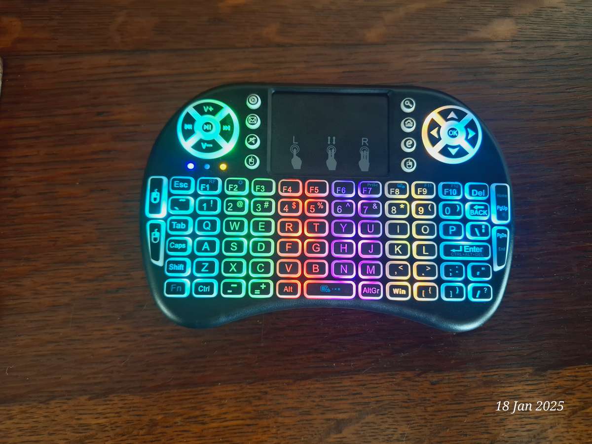 Mini RGB Multi-Media Wireless Keyboard