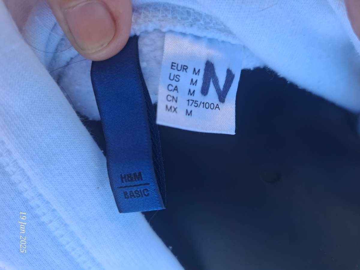 H&M white Hoodie - M