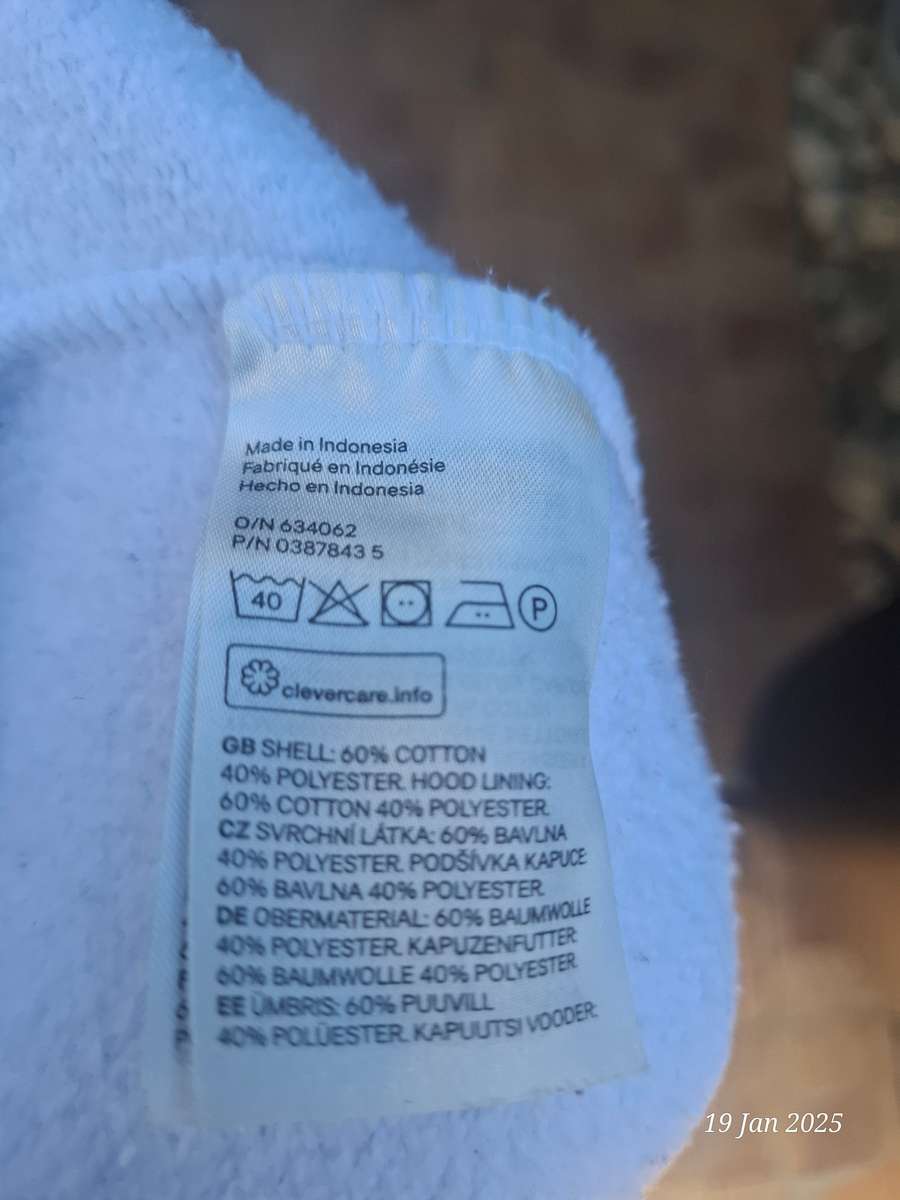 H&M white Hoodie - M