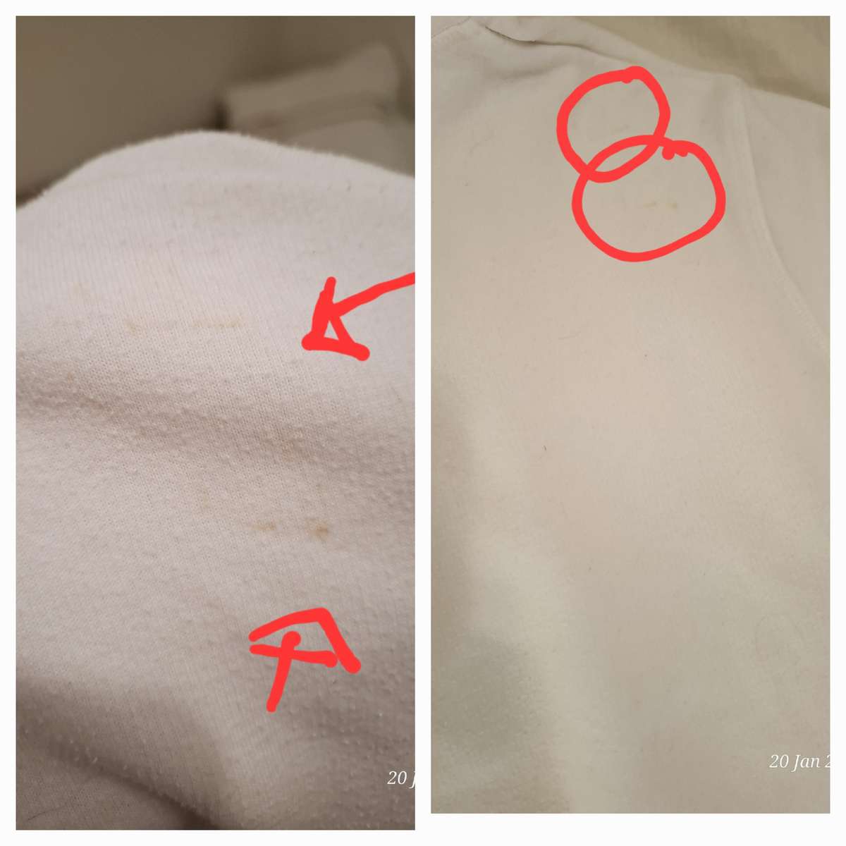 H&M white Hoodie - M