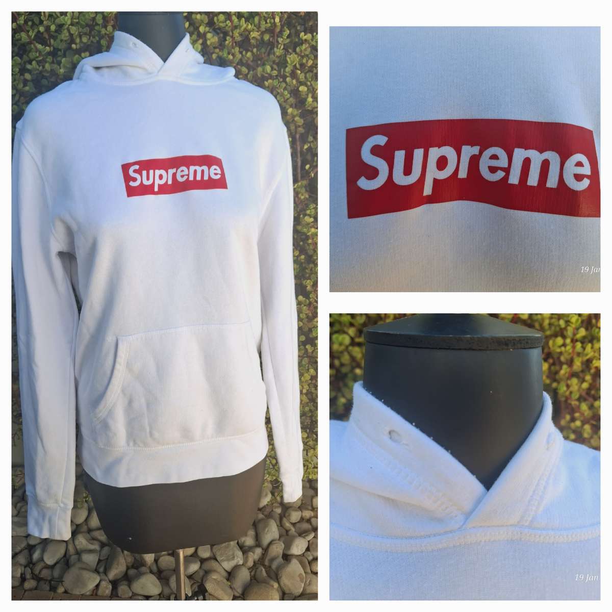 H&M white Hoodie - M