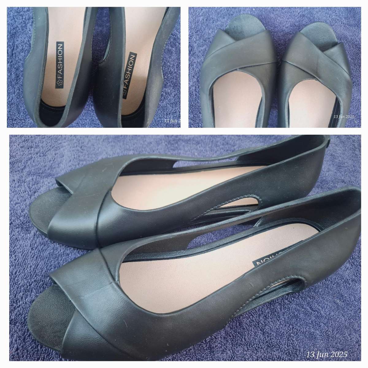 NEW ladies peep toe sandal - 40/6