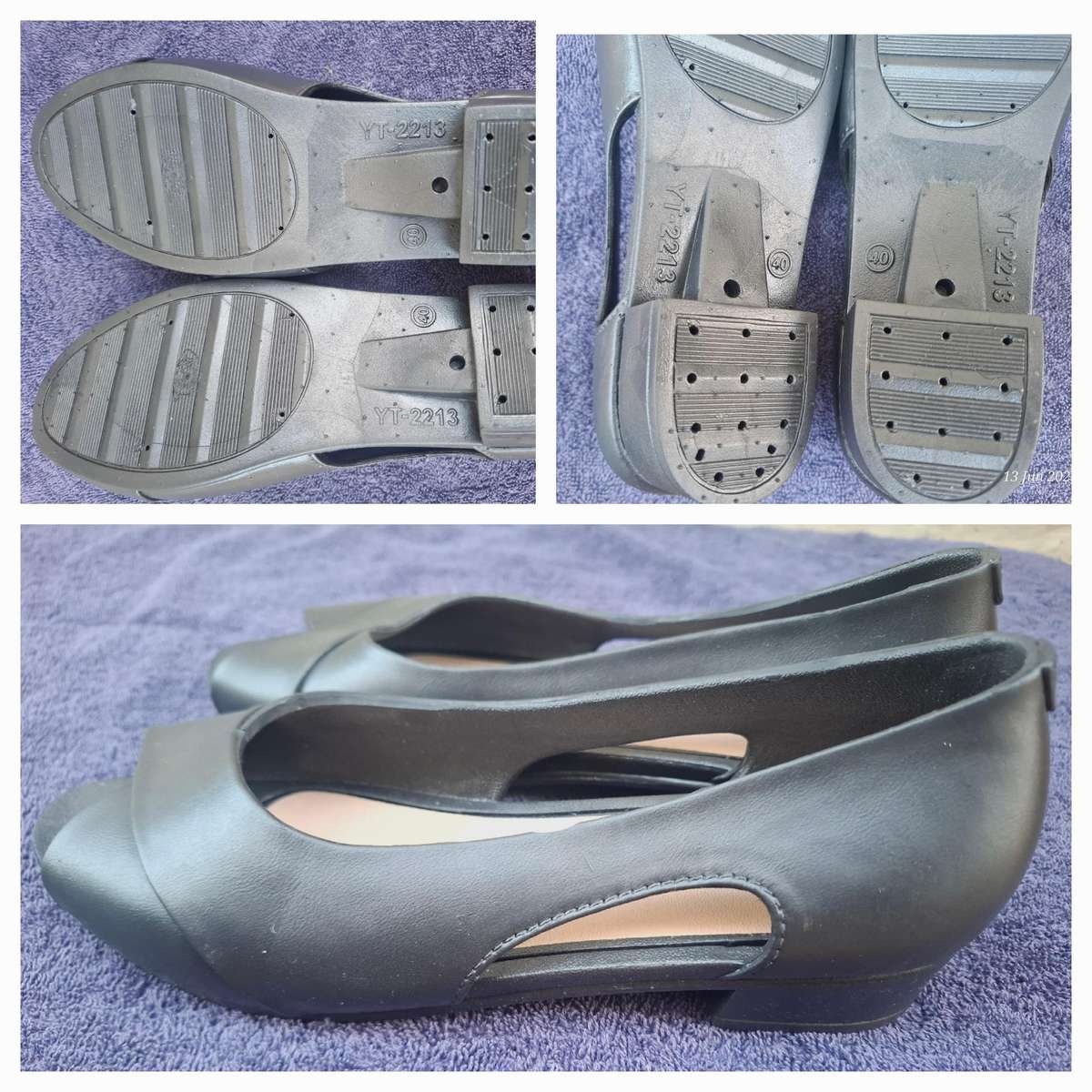 NEW ladies peep toe sandal - 40/6