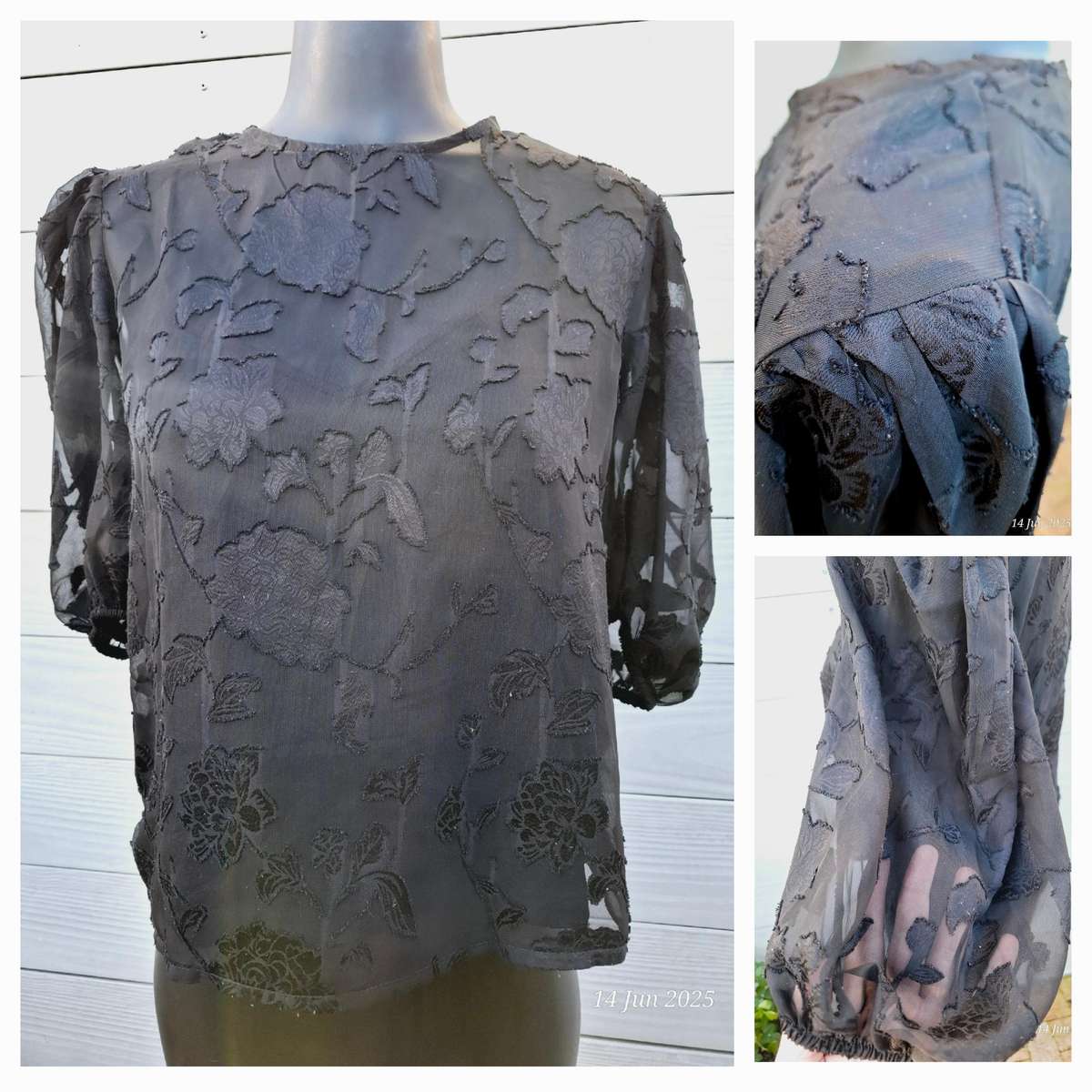 Black lace top - 10/34