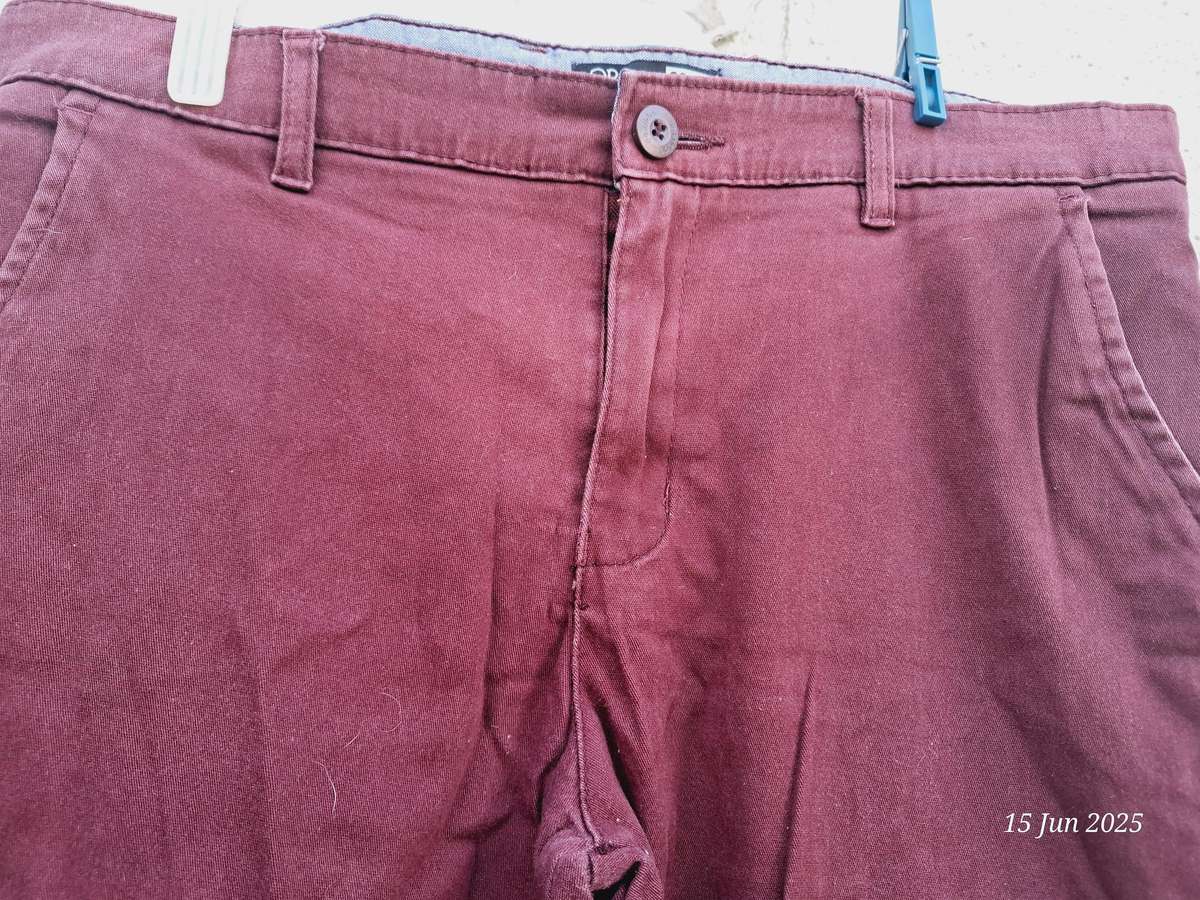 MRP Burgandy Chino Slim Stretch - 32