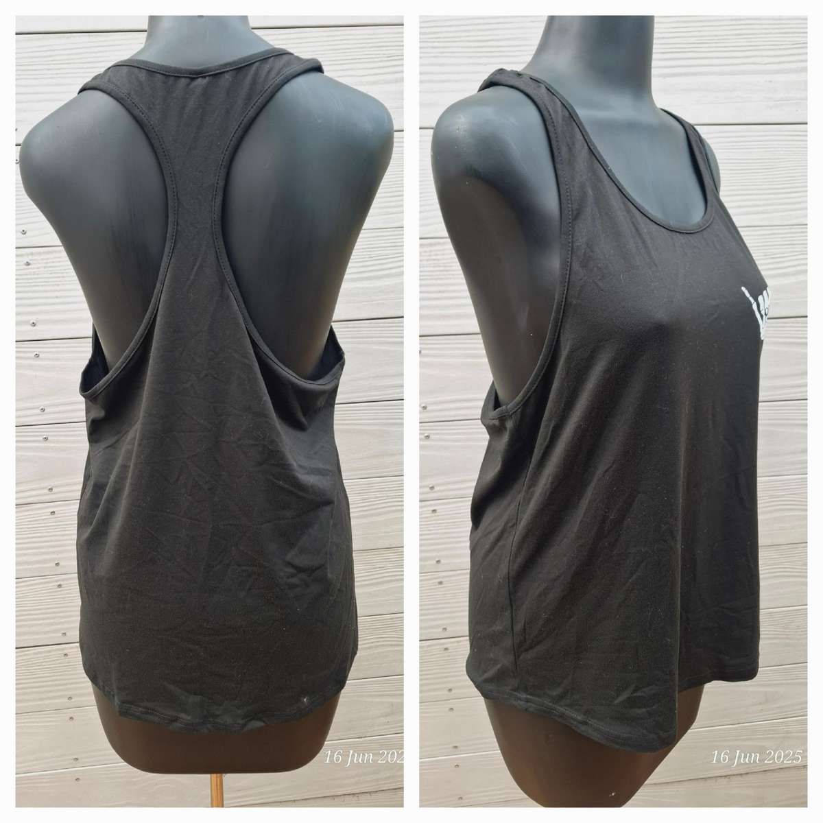 Unisex skeleton hand tank top - L