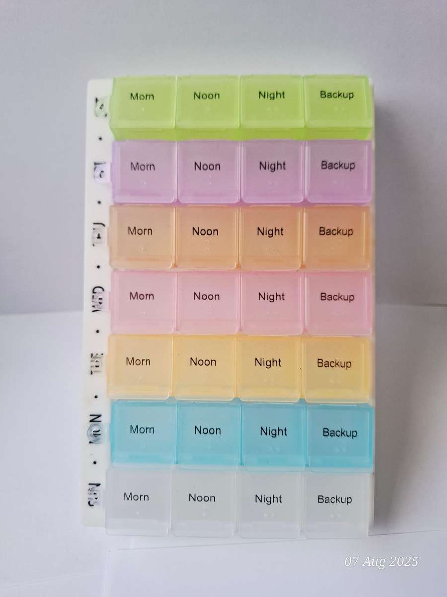 Pill organiser holder