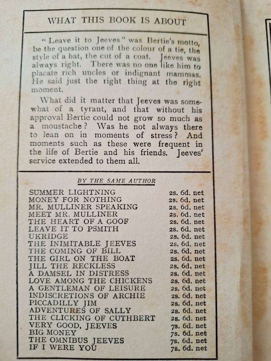 Carry on, Jeeves by P.G. Wodehouse