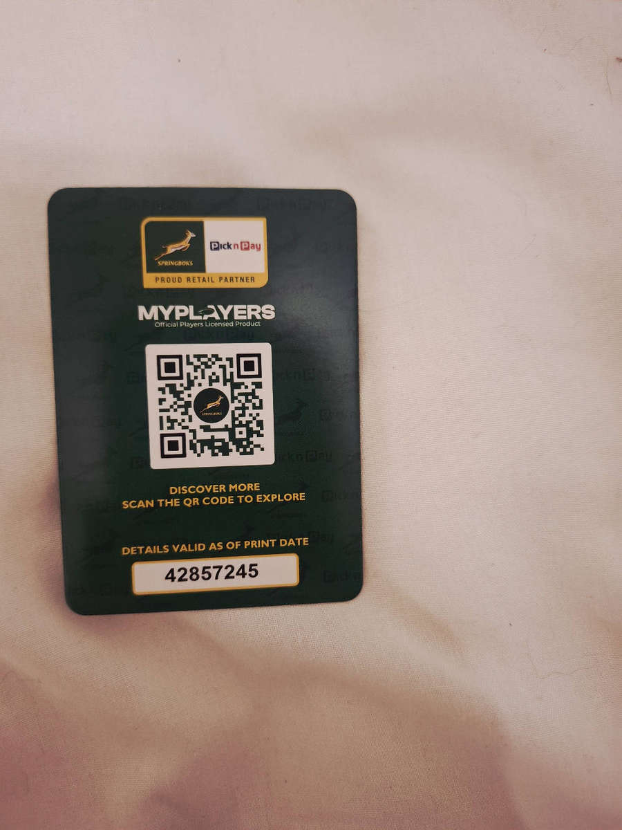 Collectabok springbok 2025 rugby player cards - Libbok