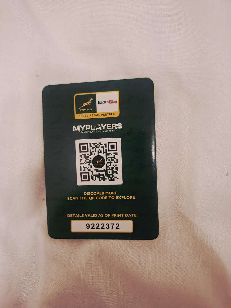 Collectabok springbok 2025 rugby player cards - Kolbe 1