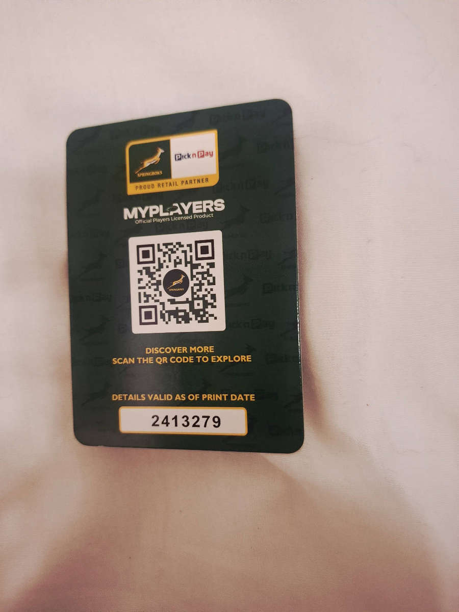 Collectabok springbok 2025 rugby player cards - Fassi 1