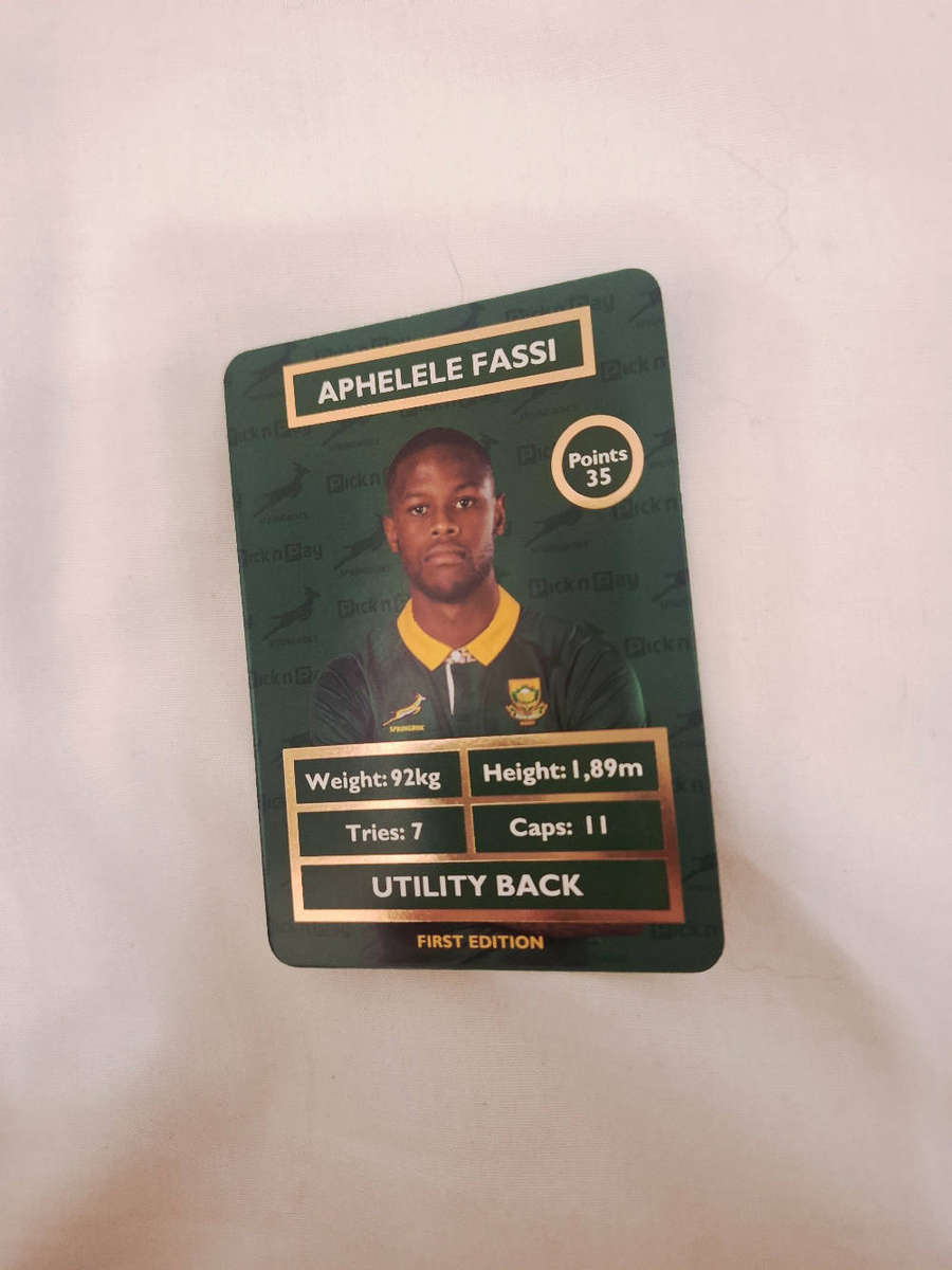 Collectabok springbok 2025 rugby player cards - Fassi 1