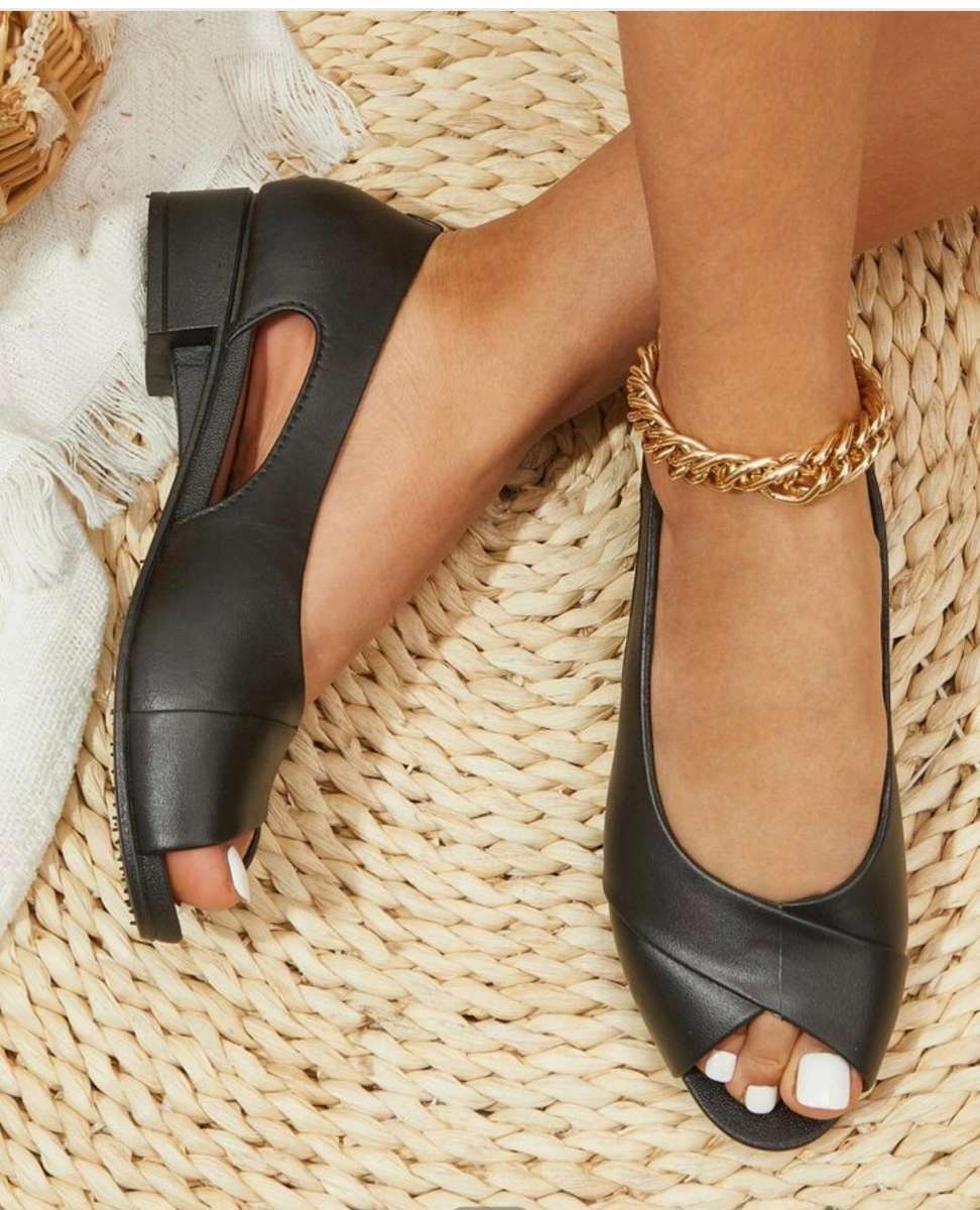 NEW ladies peep toe sandal - 40/6