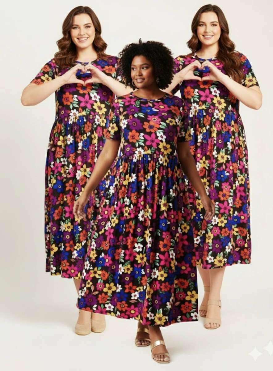 NEW Floral Maxi Dress - 3XL