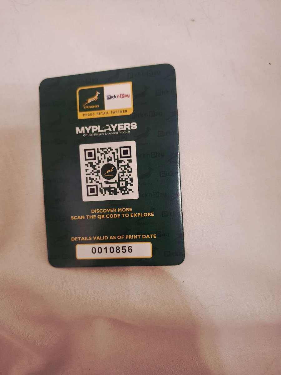 Collectabok springbok 2025 rugby player cards - Esterhuizen