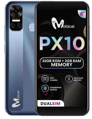 Mobicel PX10 - Dual Sim 32 GB Grey Blue