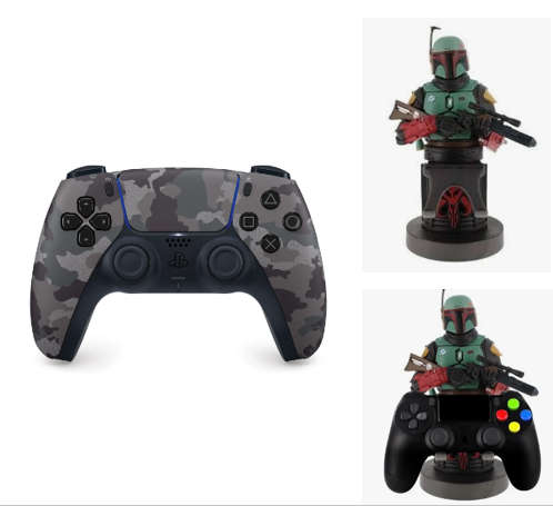 PS5 Controller + StarWars Mandalorian Controller stand  combo (Brand new sealed)