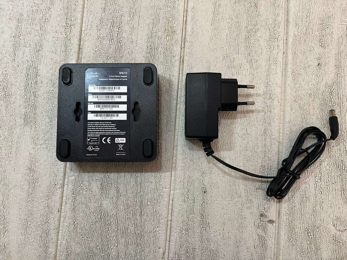 Cisco SPA112  2-Port Analog Telephone Adapter (ATA)