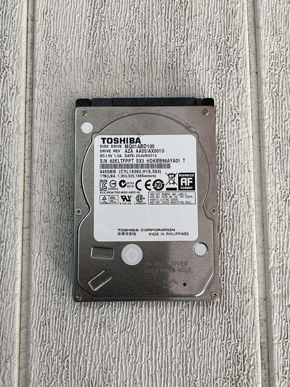 Toshiba 1TB Notebook Hard Drive