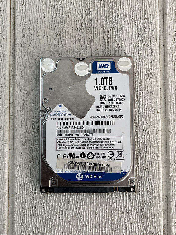 WD 1TB Notebook Hard Drive