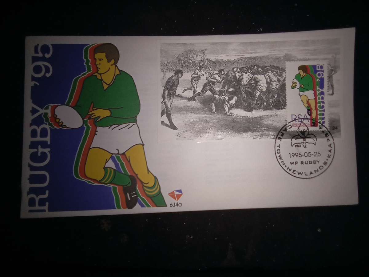 FDC Rugby '95 with World Cup 1995 Stamp (AK-114A)