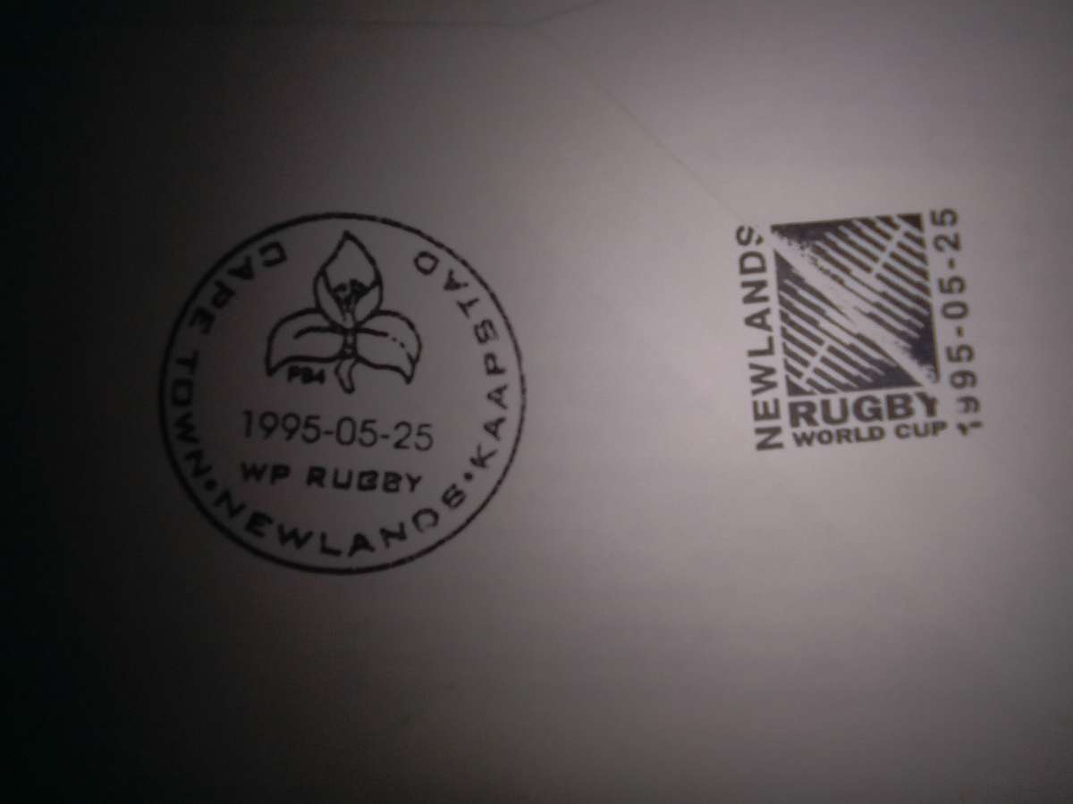 FDC Rugby '95 with World Cup 1995 Stamp (AK-114A)