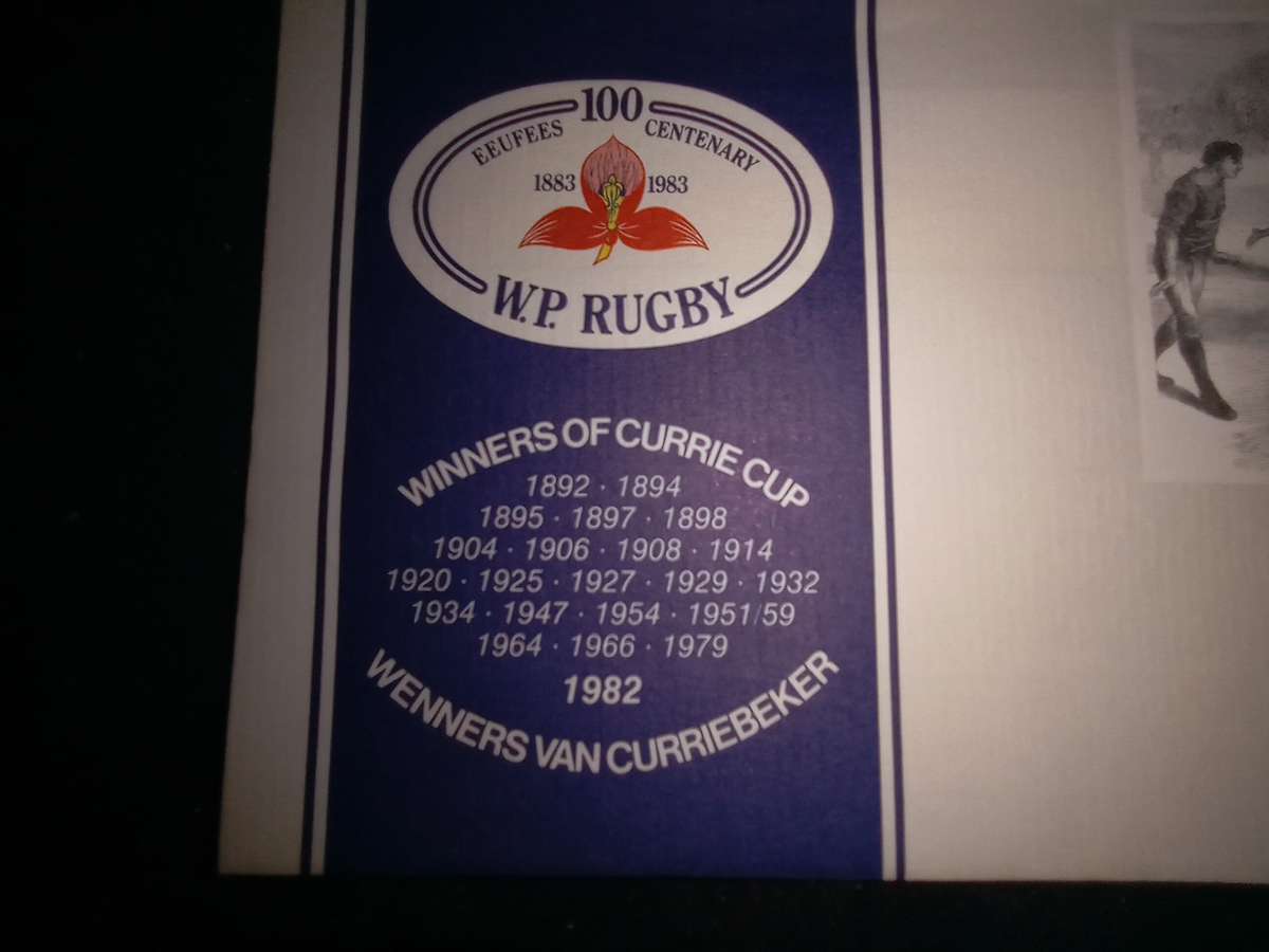 FDC WP Rugby Centenary 1995 (AK-123B)