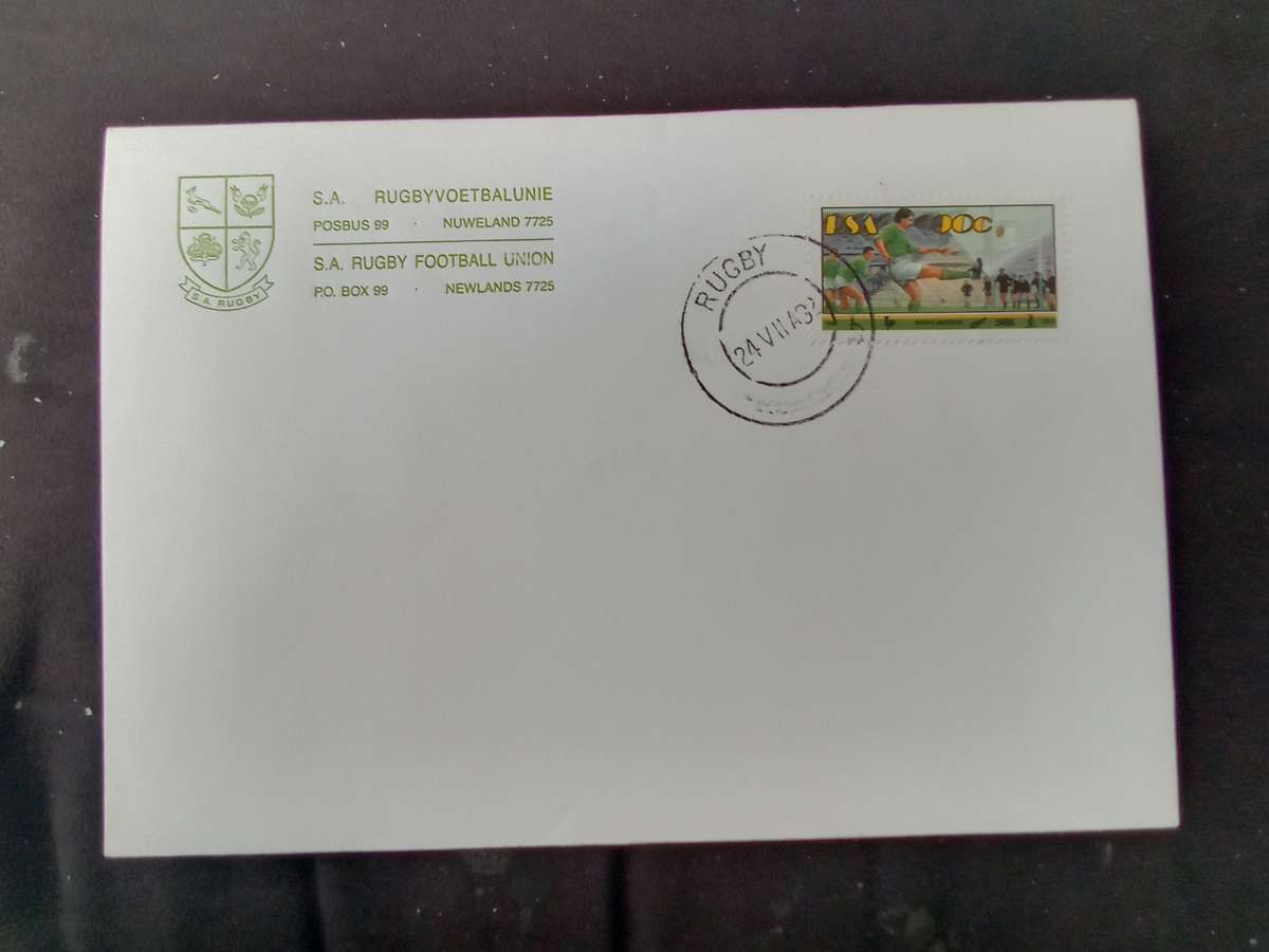 FDC Rugby SARU 1992 Stamp (AK-126B)