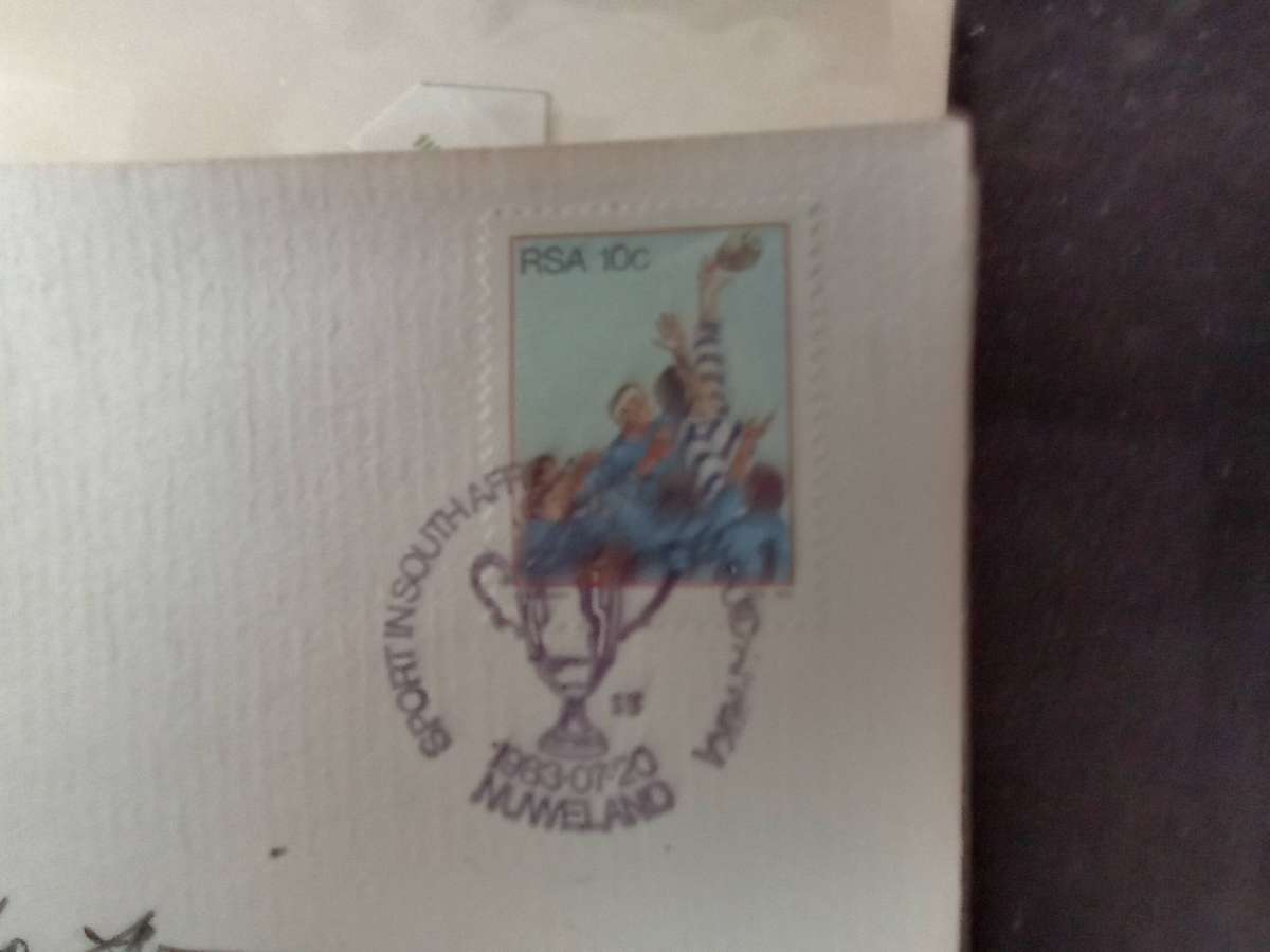 FDC Rugby WPRU Centenary (Divan Serfontein) (AK-141C)