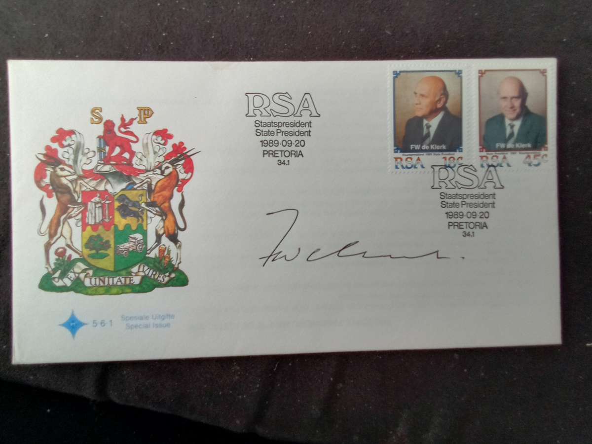 FDC Special Issue SA State President de Klerk (AK-163E)